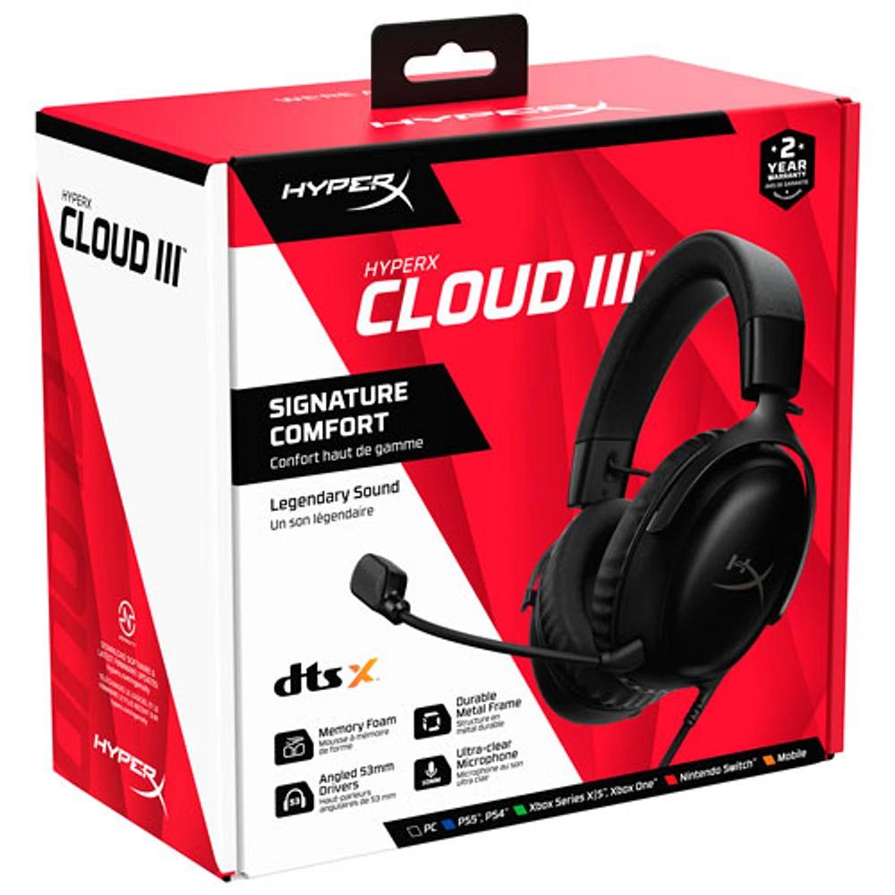 HyperX Cloud III Gaming Headset - Black