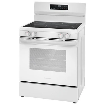 Boîte ouverte - Cuisinière électrique autonome à 5 éléments 5,3 pi³ 30 po de Frigidaire - Blanc - Parfait état