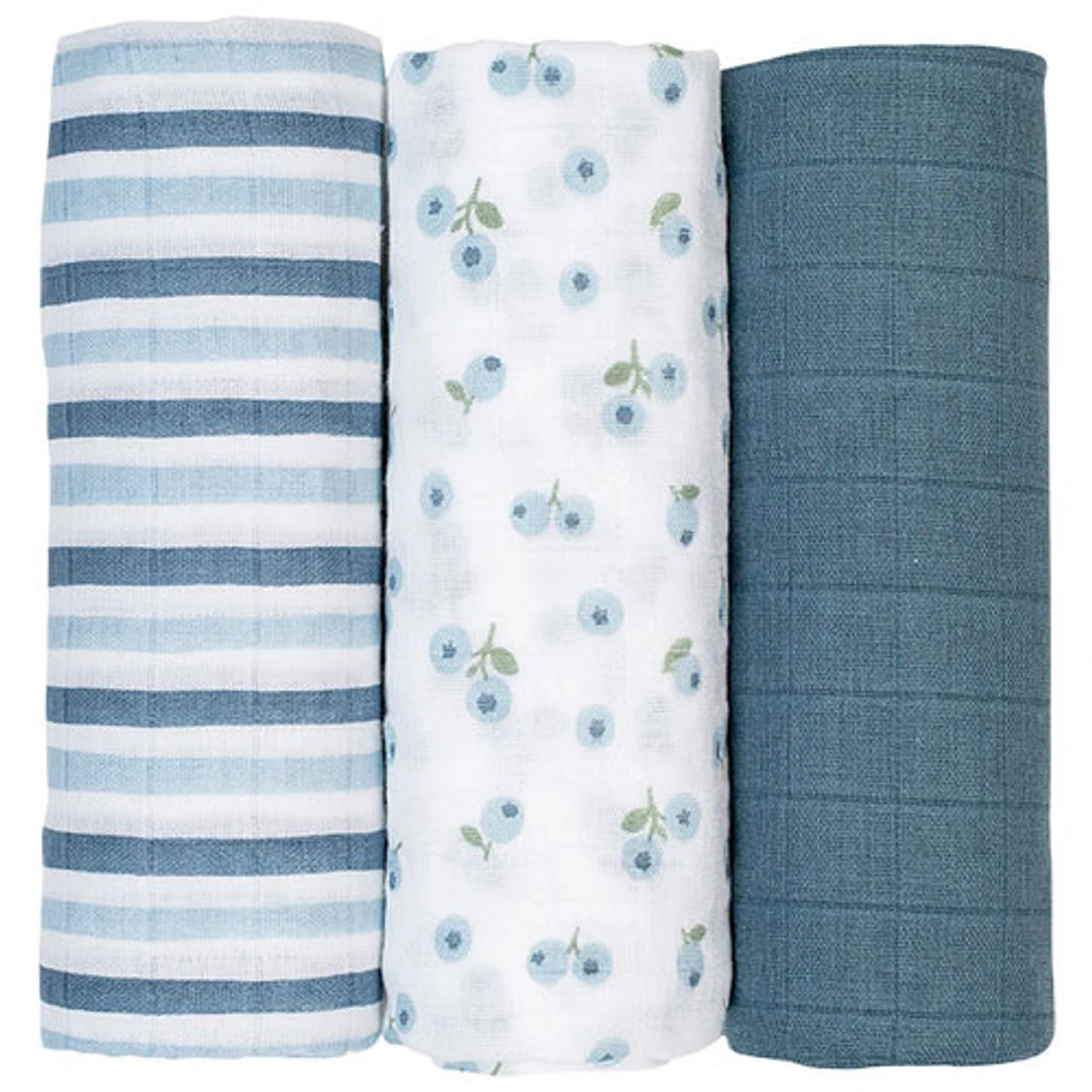 Lulujo Muslin Swaddles - 3 Pack