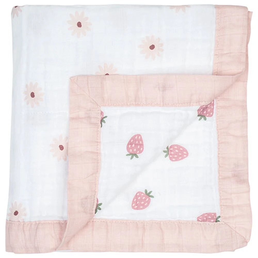 Lulujo Reversible Muslin Blanket - 3-Ply