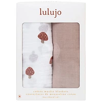 Lulujo Muslin Swaddles - 2 Pack