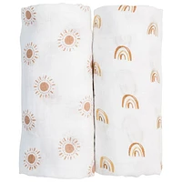 Lulujo Boho Muslin Swaddle - 2 Pack