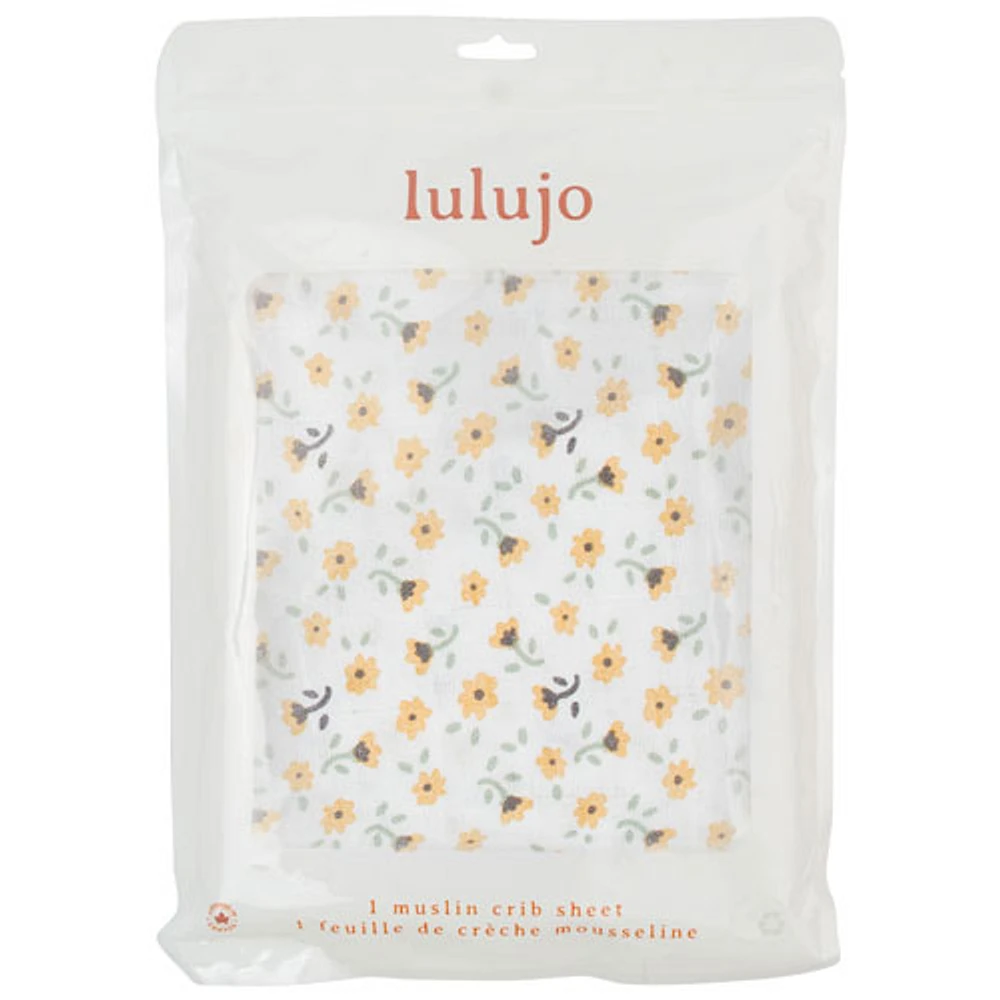 Drap-housse Boho de Lulujo - Lit de bébé - Fleurs rétro