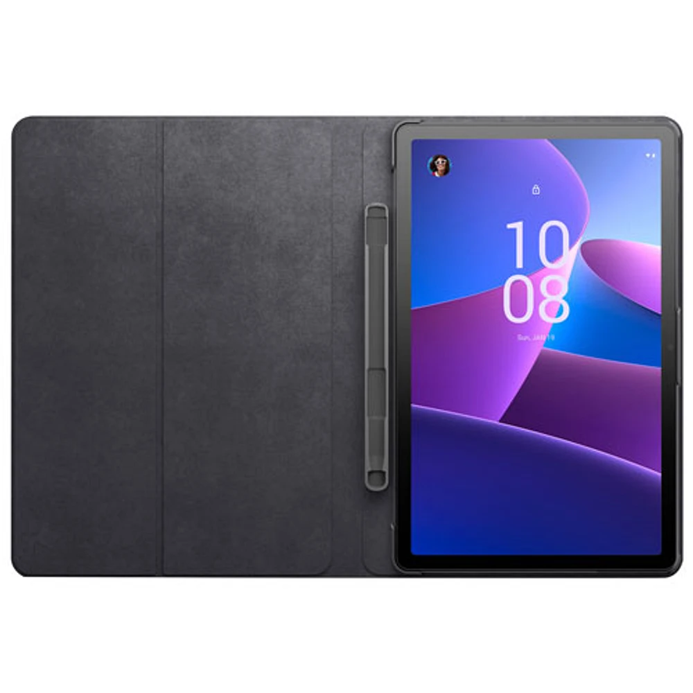 Lenovo Tab M10 10" 64GB Android 12 Tablet with MediaTek Helio G88 8-Core Processor w/ Case - Storm Grey - Only at Best Buy