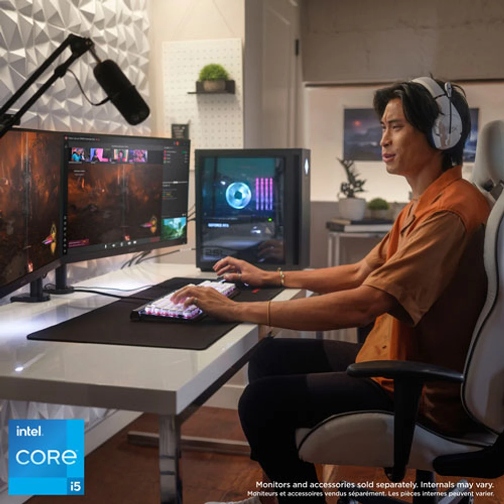 HP OMEN 25L Gaming PC (Intel Core i5-14400F/1TB HDD/16GB RAM/RTX 4070 Super/Win11) - Only at Best Buy