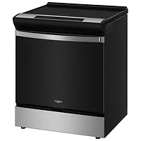 Whirlpool 30" 6.40 Cu. Ft. True Convection Freestanding Induction Air Fry Range (WSIS5030RV) - Black SS