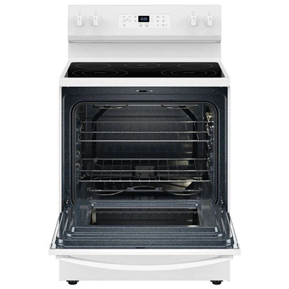 Whirlpool 3 Series 30" 5.3 Cu. Ft. Self-Clean 5-Elements Freestanding Electric Range (YWFES3330RW)- White