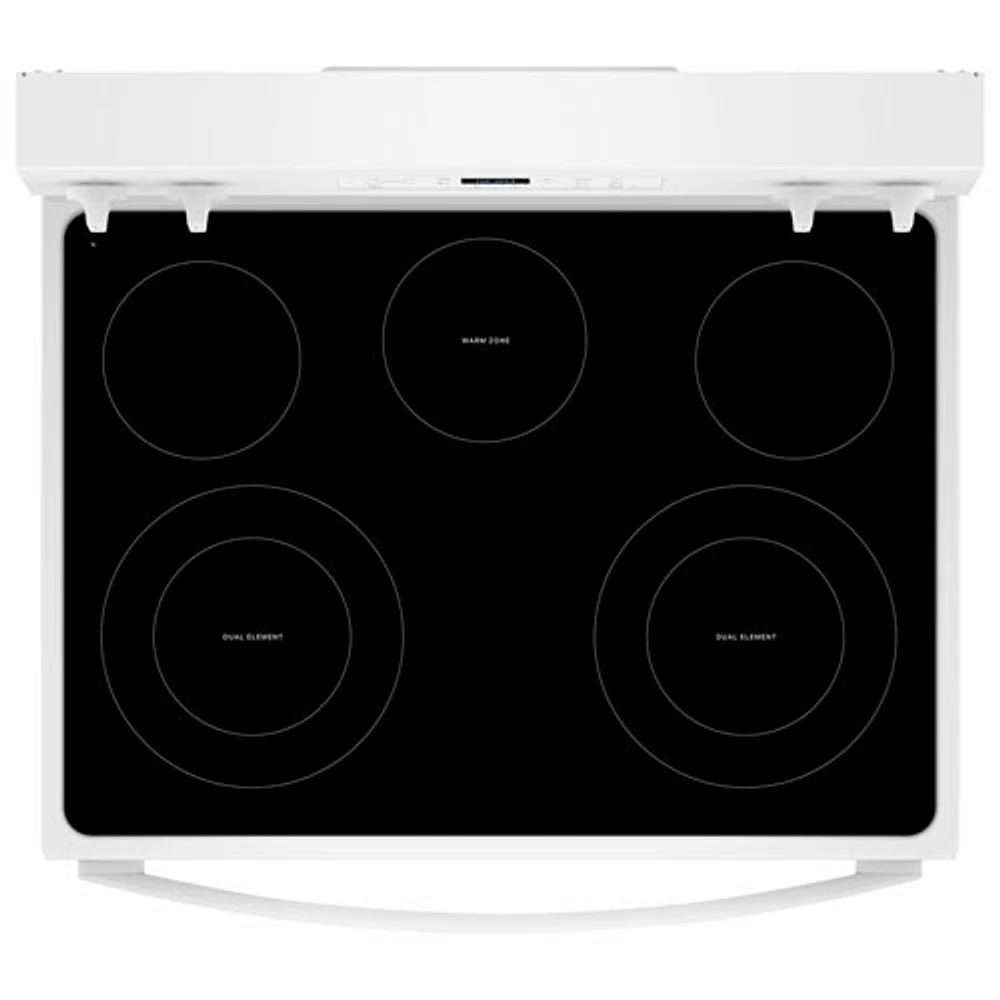 Whirlpool 3 Series 30" 5.3 Cu. Ft. Self-Clean 5-Elements Freestanding Electric Range (YWFES3330RW)- White