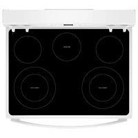 Whirlpool 3 Series 30" 5.3 Cu. Ft. Self-Clean 5-Elements Freestanding Electric Range (YWFES3330RW)- White