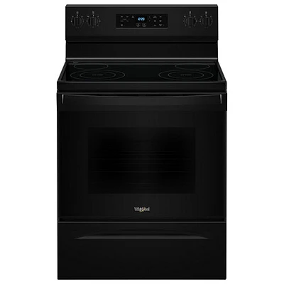 Cuisinière électrique autonome à 4 éléments avec four autonettoyant 5,3 pi³ 30 po série 3 de Whirlpool (YWFES3530RB) - Noir