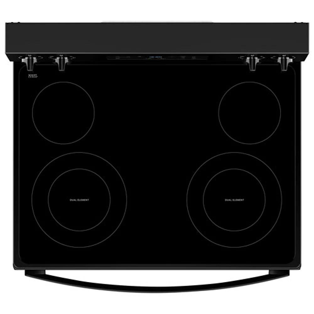 Whirlpool 3 Series 30" 5.3 Cu. Ft. Self-Clean 4-Element Freestanding Electric Range (YWFES3530RB) - Black