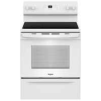 Whirlpool 3 Series 30" 5.3 Cu. Ft.Self-Clean 4-Element Freestanding Electric Range (YWFES3530RW) - White