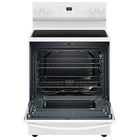 Whirlpool 3 Series 30" 5.3 Cu. Ft.Self-Clean 4-Element Freestanding Electric Range (YWFES3530RW) - White