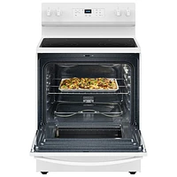 Whirlpool 3 Series 30" 5.3 Cu. Ft.Self-Clean 4-Element Freestanding Electric Range (YWFES3530RW) - White