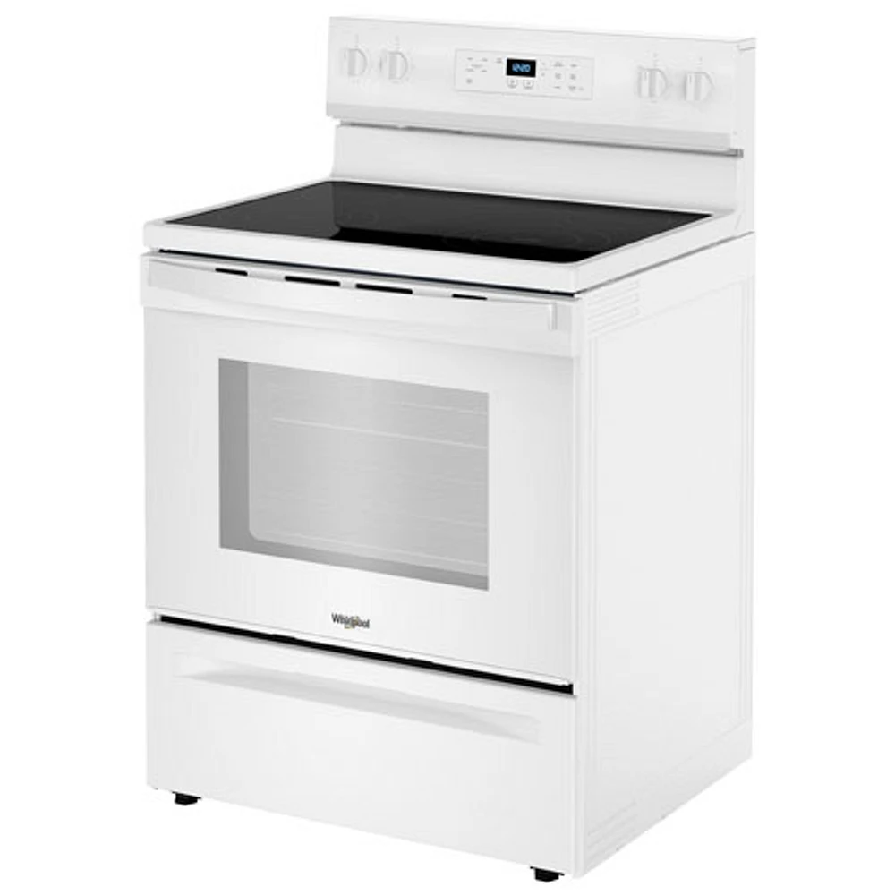 Whirlpool 3 Series 30" 5.3 Cu. Ft.Self-Clean 4-Element Freestanding Electric Range (YWFES3530RW) - White