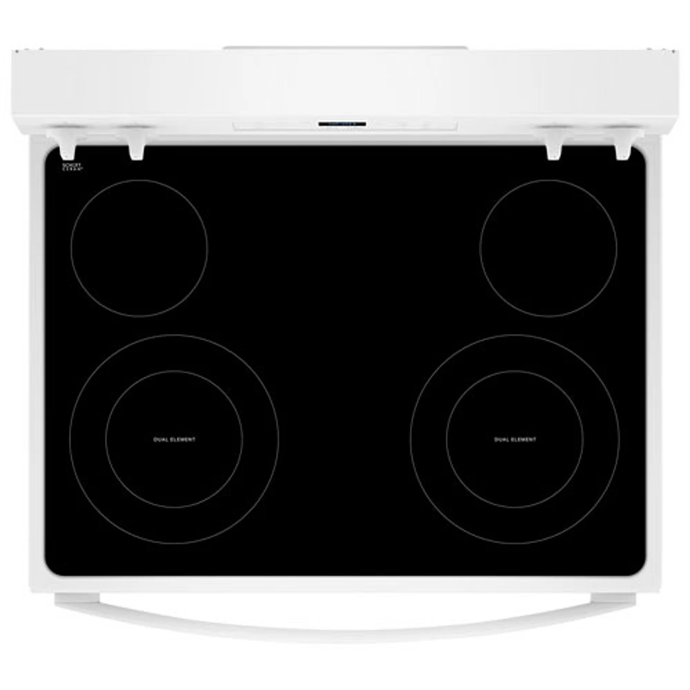 Whirlpool 3 Series 30" 5.3 Cu. Ft.Self-Clean 4-Element Freestanding Electric Range (YWFES3530RW) - White