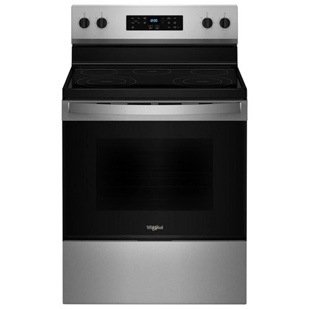 Whirlpool 3 Series 30" 5.3 Cu. Ft. Self-Clean 5-Elements Freestanding Electric Range (YWFES3330RZ) - SS