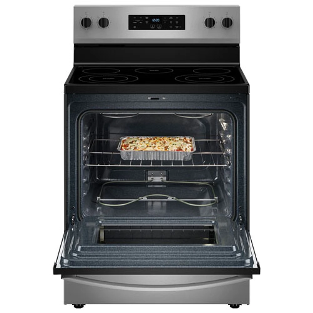 Whirlpool 3 Series 30" 5.3 Cu. Ft. Self-Clean 5-Elements Freestanding Electric Range (YWFES3330RZ) - SS