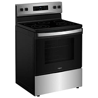 Whirlpool 3 Series 30" 5.3 Cu. Ft. Self-Clean 5-Elements Freestanding Electric Range (YWFES3330RZ) - SS