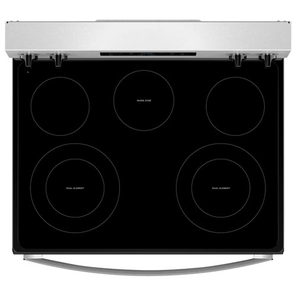 Cuisinière électrique autonome à 5 éléments avec four autonettoyant 5,3 pi³ 30 po série 3 de Whirlpool (YWFES3330RZ) - Inox