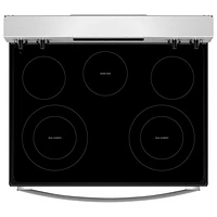 Cuisinière électrique autonome à 5 éléments avec four autonettoyant 5,3 pi³ 30 po série 3 de Whirlpool (YWFES3330RZ) - Inox