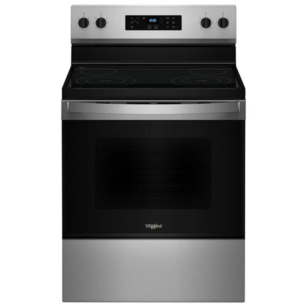 Whirlpool 3 Series 30" 5.3 Cu. Ft. Self-Clean 4-Element Freestanding Electric Range (YWFES3530RS) - SS