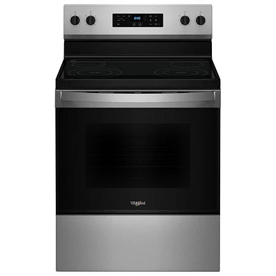 Whirlpool 3 Series 30" 5.3 Cu. Ft. Self-Clean 4-Element Freestanding Electric Range (YWFES3530RS) - SS