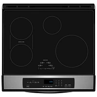 Cuisinière à induction autonome à convection véritable et friture à air chaud 6,4 pi³ 30 po de Whirlpool (WSIS5030RZ) - Acier inoxydable