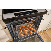 Whirlpool 30" 6.4 Cu. Ft. True Convection Freestanding Induction Air Fry Range (WSIS5030RZ) - SS