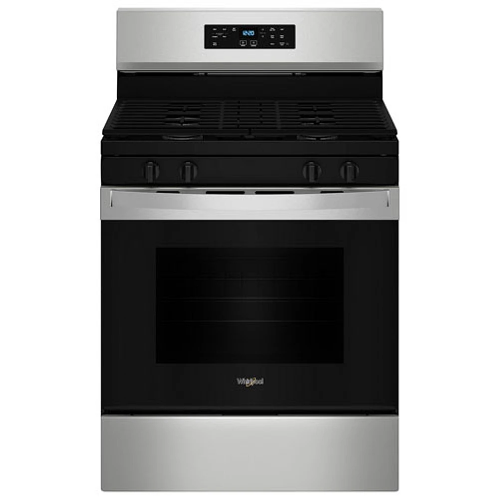 Whirlpool 3 Series 30" 5.3 Cu. Ft. Self-Clean Freestanding Gas Range (WFGS3530RS) - Stainless Steel