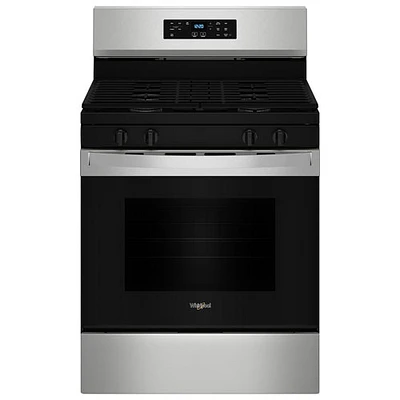 Whirlpool 3 Series 30" 5.3 Cu. Ft. Self-Clean Freestanding Gas Range (WFGS3530RS) - Stainless Steel