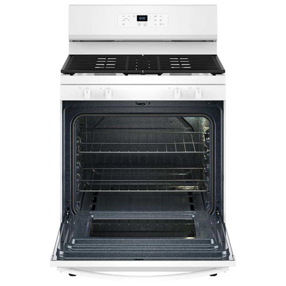 Whirlpool 3 Series 30" 5.3 Cu. Ft. Self-Clean Freestanding Gas Range (WRGS3530RW) - White