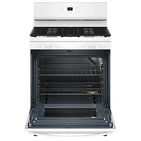 Whirlpool 3 Series 30" 5.3 Cu. Ft. Self-Clean Freestanding Gas Range (WRGS3530RW) - White