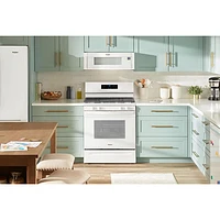 Whirlpool 3 Series 30" 5.3 Cu. Ft. Self-Clean Freestanding Gas Range (WRGS3530RW) - White