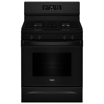 Whirlpool 3 Series 30" 5.3 Cu. Ft. Self-Clean Freestanding Gas Range (WFGS3530RB) - Black