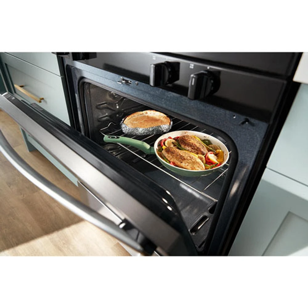 Whirlpool 3 Series 30" 5.3 Cu. Ft. Self-Clean Freestanding Gas Range (WFGS3530RB) - Black