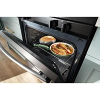 Whirlpool 3 Series 30" 5.3 Cu. Ft. Self-Clean Freestanding Gas Range (WFGS3530RB) - Black