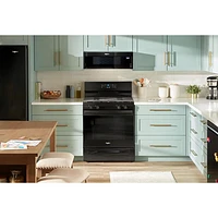 Whirlpool 3 Series 30" 5.3 Cu. Ft. Self-Clean Freestanding Gas Range (WFGS3530RB) - Black