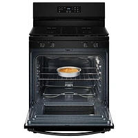 Whirlpool 3 Series 30" 5.3 Cu. Ft. Self-Clean Freestanding Gas Range (WFGS3530RB) - Black