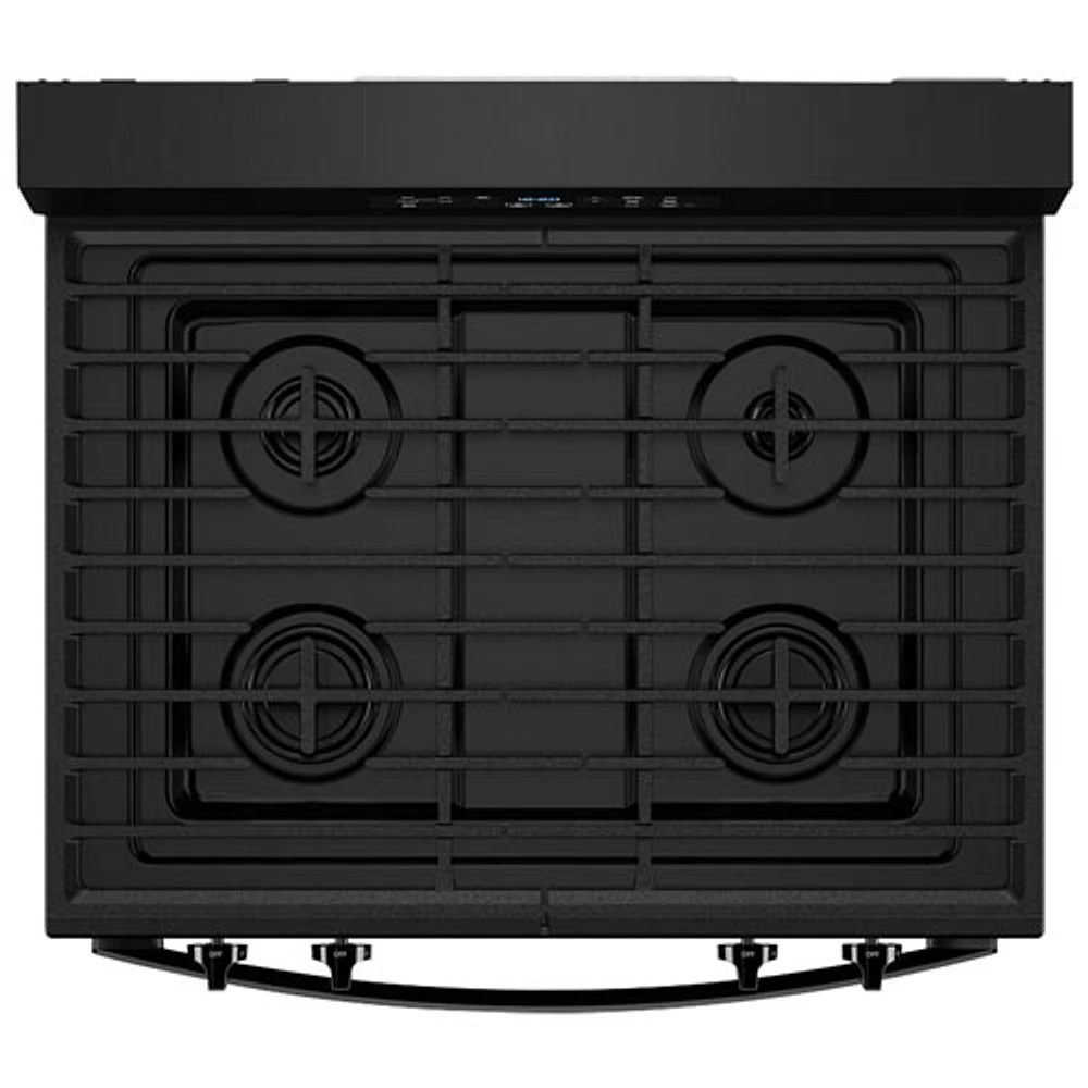 Whirlpool 3 Series 30" 5.3 Cu. Ft. Self-Clean Freestanding Gas Range (WFGS3530RB) - Black