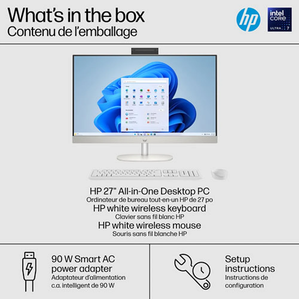 HP 27" All-in-One PC (Intel Core Ultra 5 125U/1TB HDD/16GB RAM/Windows 11) - Only at Best Buy