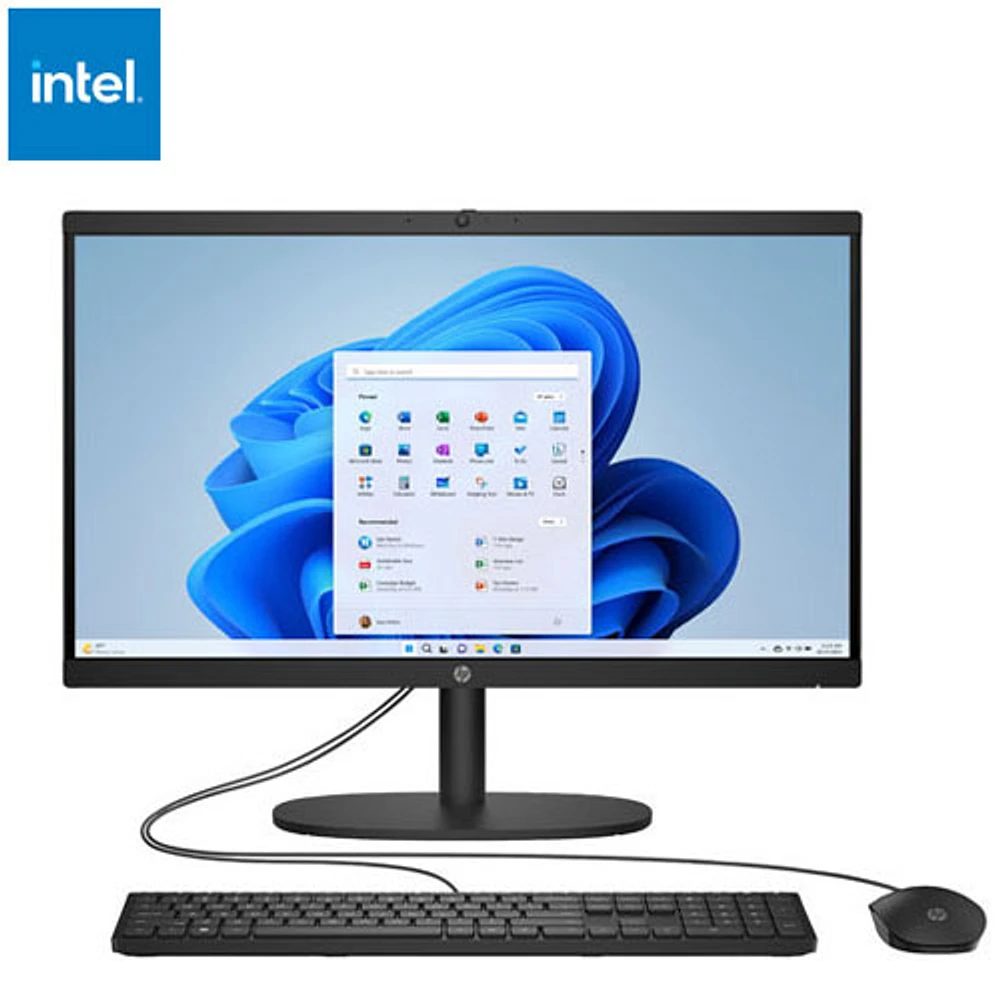 Ordinateur tout-en-un 22 po de HP (N200 d'Intel/DD 128 Go/RAM 8 Go/Windows 11) - Exclusivité Best Buy