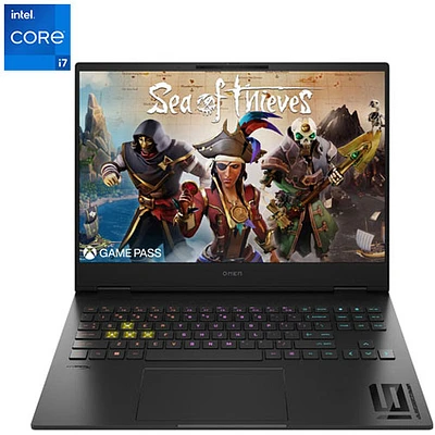 Portable de jeu de 16 po OMEN de HP (Core i7-14700HX d'Intel/SSD 1 To/RAM 32 Go/RTX 4070) avec écouteurs de jeu