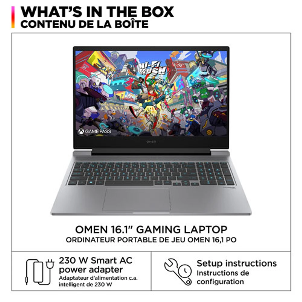 HP OMEN 16.1" Gaming Laptop - Meteor Silver (Intel Core i7 14700HX/1TB SSD/16GB RAM/GeForce RTX 4060)