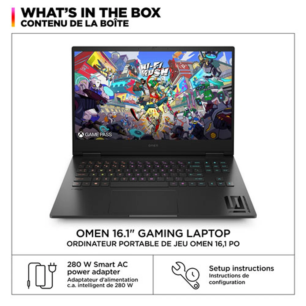 HP OMEN 16.1" Gaming Laptop - Shadow Black (Intel Core i7 14700HX/32GB RAM/1TB SSD/GeForce RTX 4070)