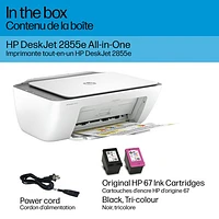 HP DeskJet 2855e Wireless All-In-One Inkjet Printer - HP Instant Ink 3-Month Free Trial Included*