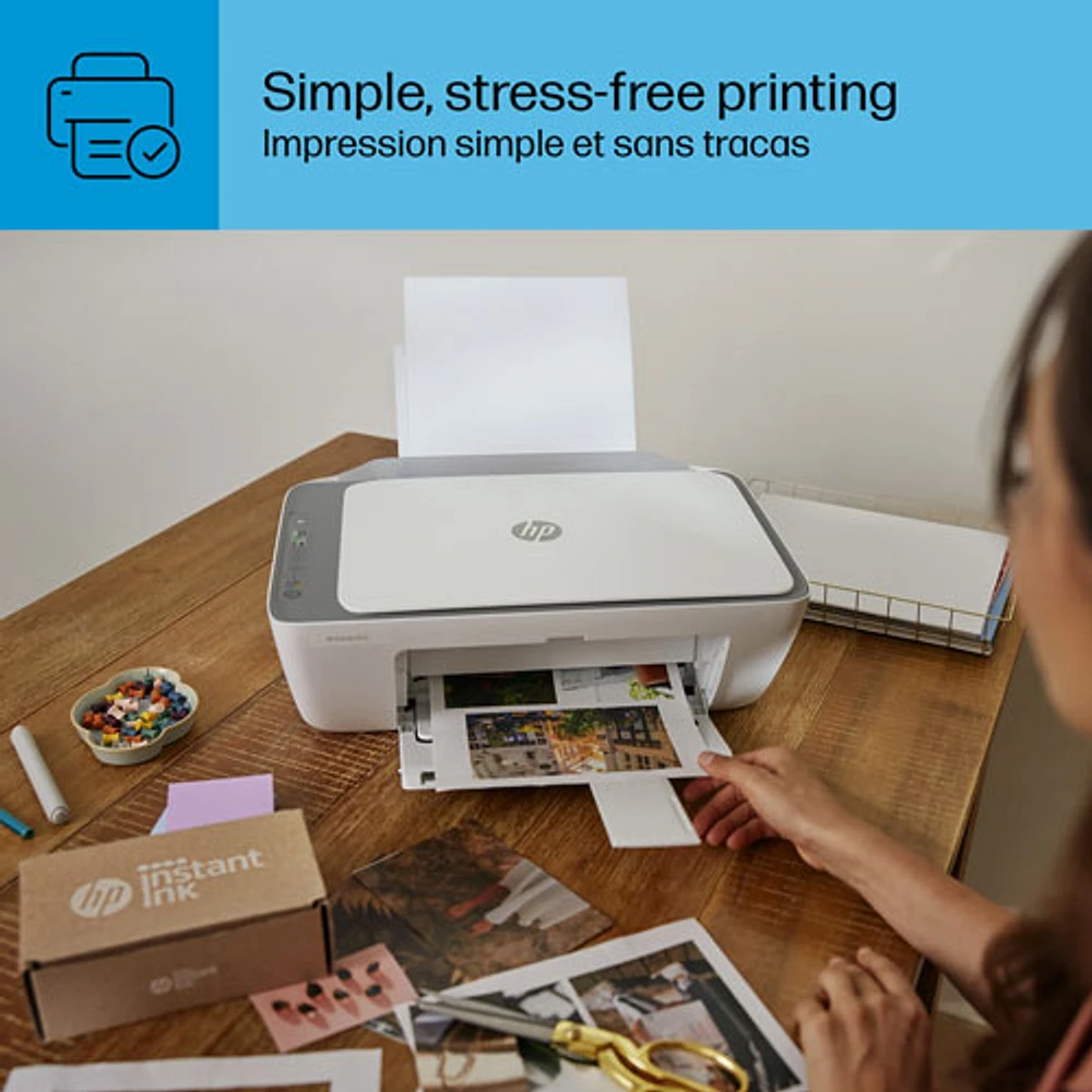 HP DeskJet 2855e Wireless All-In-One Inkjet Printer - HP Instant Ink 3-Month Free Trial Included*