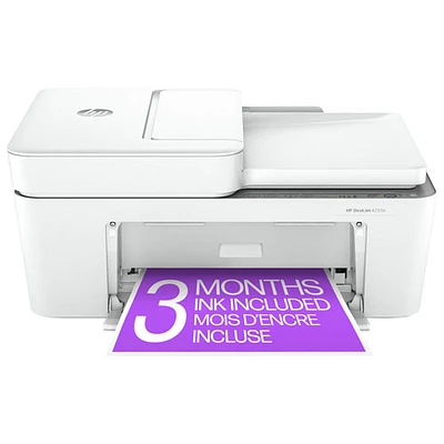 Imprimante à jet d'encre tout-en-un sans fil DeskJet 4255e de HP - Essai de 3 mois de Instant Ink de HP inclus*