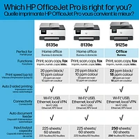 Imprimante à jet d'encre tout-en-un sans fil OfficeJet Pro 8139e de HP - Version d'essai de 12 mois HP Instant Ink inclus* - Exclusivité de Best Buy