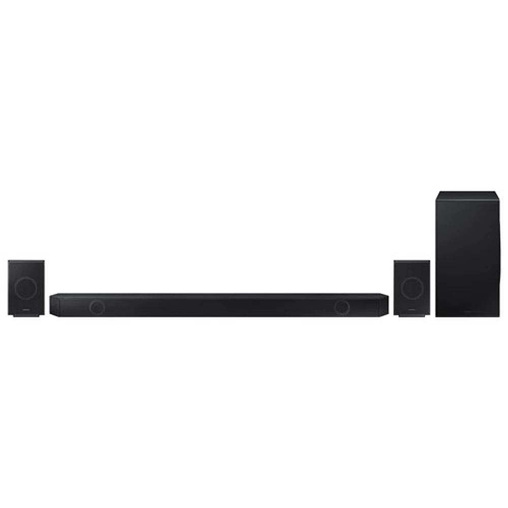 Samsung HW-Q990D/ZC 11.1.4 Channel Sound Bar with Wireless Subwoofer & Up-Firing Rear Speakers - Graphite Black